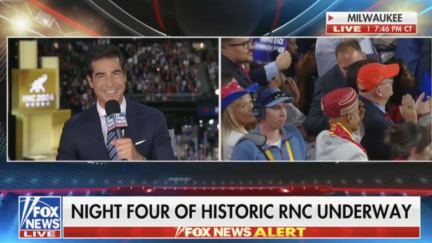 Tucker makes his return to Fox during RNC.